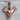 Double Bicep Bodybuilder Pendant, rose gold, product photo on display block