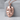 Guy Fawkes Mask Pendant, rose gold, front view