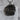 Hedgehog and mushrooms pendant, black rhodium plated product photo