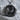 Wild turkey medallion pendant, black rhodium, front view
