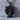 Norse Viking Warrior Pendant, black rhodium plated, product photo view
