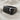 Skull Cloth Ring, black rhodium plated, angled view on fabric