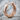 Geometric Faceted Hoop Earring, rose gold, angled product photo