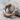 Chiseled Hoop Earring, rose gold, angled view on stone
