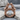Kissing Lovers Ring, rose gold, front view on stone