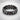 Dragon Spine Ring, black rhodium, front product view on white surface