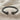 Open Rope Sphere Ring, black rhodium finish, product view on linen