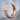 Triangular Faceted Hoop Earring, rose gold, product photo on stone