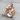 Eye of Horus Anubis Ring, rose gold finish, three-quarter view on wood