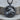 Rearing Taurus Zodiac Pendant, black rhodium, product photo on wood