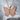 Open Wing Butterfly Pendant, rose gold, product photo on stone