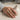All Seeing Eye Triangle Ring, oxidized, worn on model hand