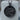 London Skyline Pendant, black rhodium, front view on stone display