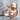 Abstract Face Ring, rose gold, angled studio product photo