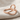Standing Loop Split Band Ring, rose gold plated, angled product view