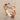 Honeycomb pave ring, rose gold plated, product photo