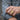Virgo Zodiac Goddess Signet Ring, gold vermeil, worn on model hand