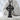 Ringed Celtic High Cross Pendant, black rhodium plated, front studio shot