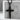 Plain Beveled Latin Cross Pendant, black rhodium, front product photo