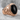 Black Onyx Eye Shoulder Ring, rose gold plated product photo