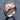 Hamsa Palm Signet Ring, rose gold finish, angled product photo