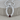 Jormungandr Encircling Garnet Pendant, polished silver, front view