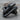 Jormungandr Ridge Wrap Ring, black rhodium, front view