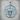 Undoer Knots Ribbon Pendant in polished silver, front view medallion