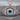 Evil Eye Upper Lash Pendant, rose plated silver, front view