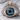 Evil Eye Open Gallery Pendant, rose gold, front product view