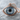 Evil Eye Bare Gaze Pendant, rose gold, front view