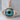 Evil Eye Aurora Halo Pendant, rose gold, product photo