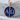 Alpha Omega Letter Pendant, rose gold, front view
