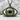 Evil Eye Golden Lid Pendant in black rhodium finish