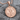 Saint Benedict Rule Pendant, rose gold, front product photo