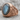 Crossed Keys Labradorite Ring, rose gold plated, angled product photo