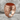 Waw Carnelian Shoulder Ring, rose gold plated, studio product photo