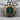 Four Leaf Enamel Medallion Pendant, black rhodium finish product photo