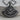 Past Master Quadrant Fan Pendant in black rhodium, front view