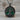 Yggdrasil Green Enamel Pendant, black rhodium plated product photo