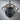 Ghost Light Compass Pendant, black rhodium plated, front view