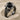 Daffodil Trumpet Leaf Ring, black rhodium finish, angled product view