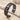 Moon Phase Ridge Bracelet, black rhodium, studio product photo