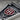 Royal Arch Tau Niche Pendant, oxidized silver, close-up of red enamel detail