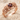 Garnet Rosebud Wedding Ring, rose gold plated, product photo