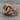 Sailor Interlocking Knot Ring, rose gold finish, front angle view
