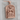 Santa Muerte Throne Relief Pendant, rose gold, front view