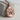 Moss Agate Wolf Track Pendant, rose gold product photo