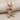 Bone Letter Pendant, rose gold, front product view
