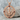 Khanda Garnet Halo Pendant, rose gold, studio product photo